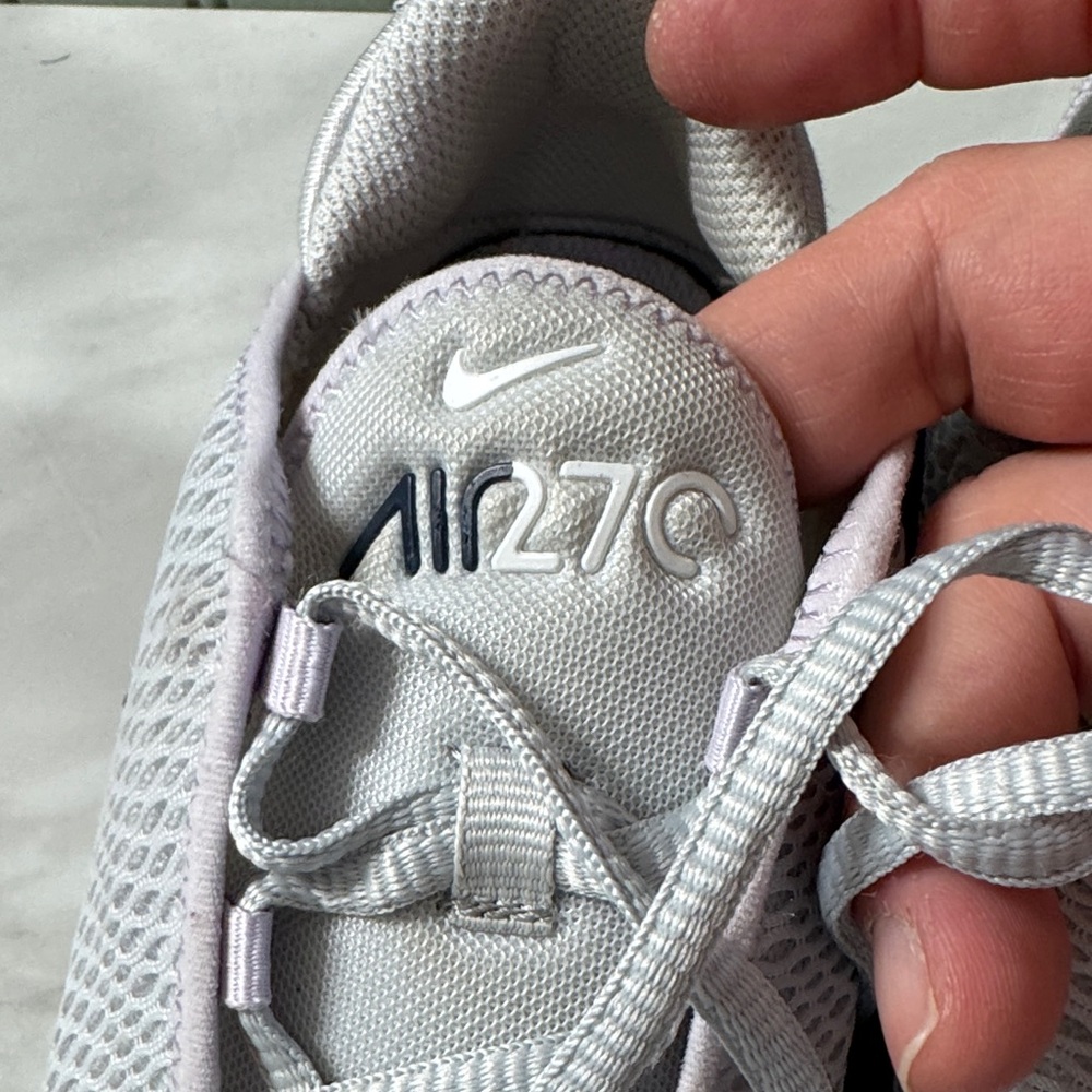 Nike Women's Air Max 270 React Sneakers - White & Light Purple - Picture 3 of 9